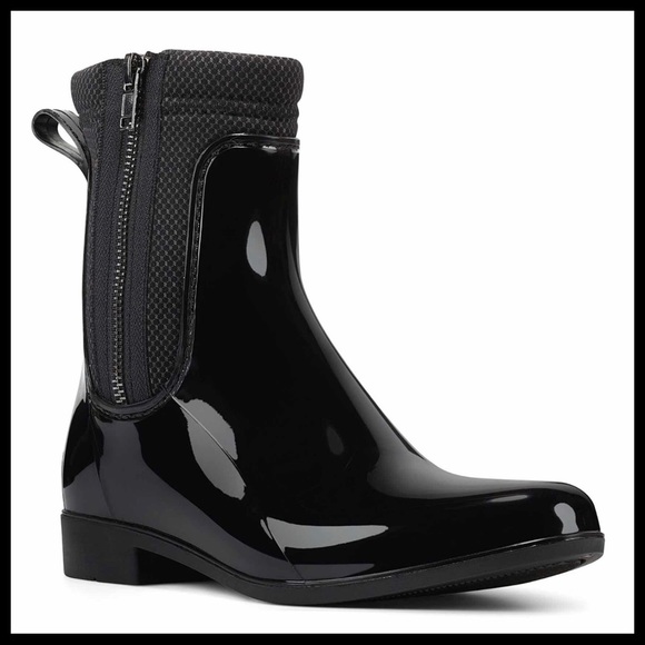 NINE WEST WATERPROOF ANKLE BOOTIES RAIN BOOTS A2C - Picture 4 of 7